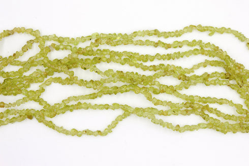 Peridot Gemstone Beads, 4x6mm, Chip Beads